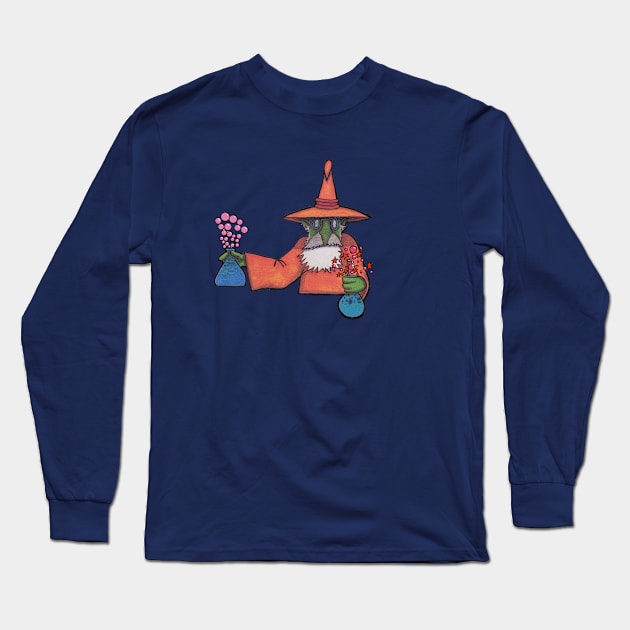 Wizard Long Sleeve T-Shirt by Toonacarbra Studio